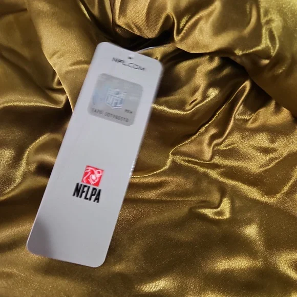 Mitchell and Ness Satin Gold San Francisco 49ers Heavyweight Jacket. XXL - Picture 11 of 16